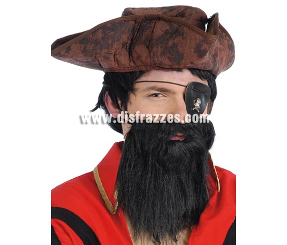 Barba negra. Barba de Pirata.