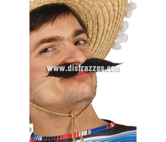 Bigote adhesivo grande. Perfecto por ejemplo para disfraz de Mejicano.