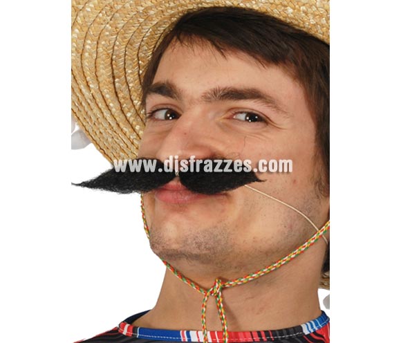 Bigote con gomita perfecto para disfrazase de Mejicano.
