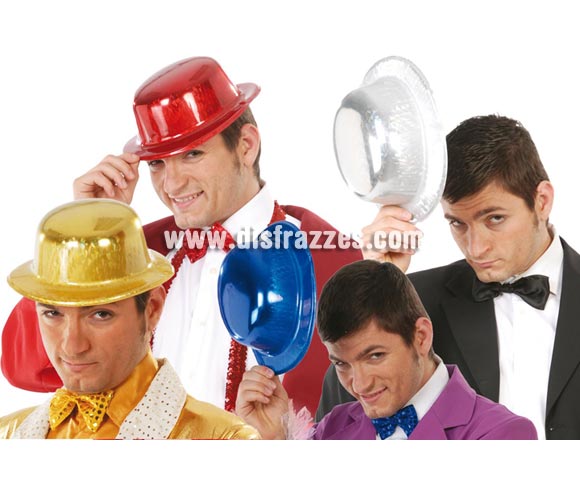Bombin de plástico metalizado - Colores surtidos. Precio por unidad, se venden por separado.