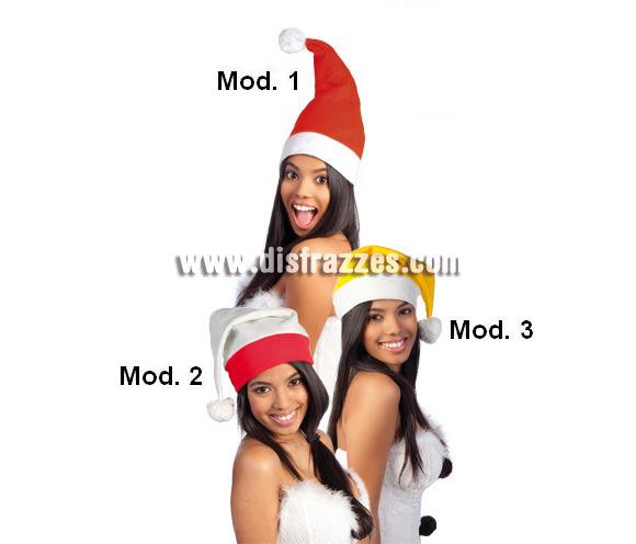Gorro barato de Papa Noel o Mama Noel para adultos. Talla Universal de adultos.