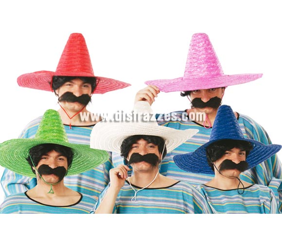 Sombrero Mejicano colores surtidos. Precio por unidad, se venden por separado.