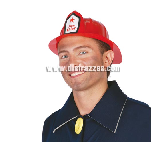 Gorro o Sombrero de Bombero Americano de plástico flocado.