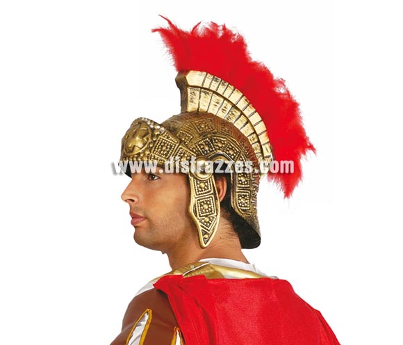 Casco Romano de plástico flocado.