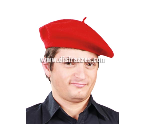 Boina roja. Txapela o Chapela roja para disfraces.