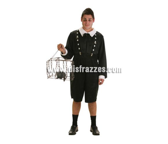 Disfraz de Escolástico para hombre. Talla Universal. Incluye pantalón y camisa.