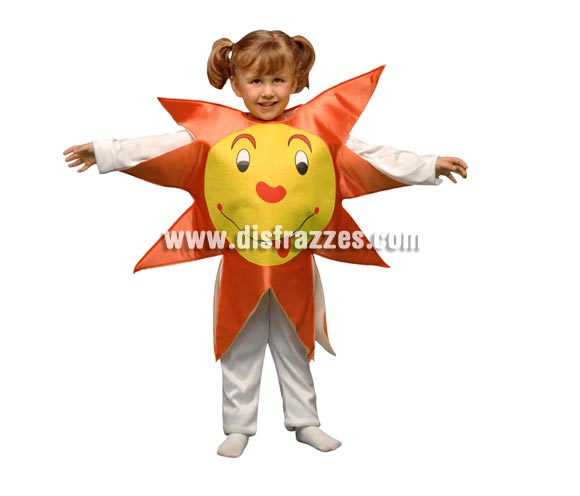 Disfraz de Sol para niños de 3 a 4 años. Incluye sólo el disfraz de goma espuma en forma de sol.