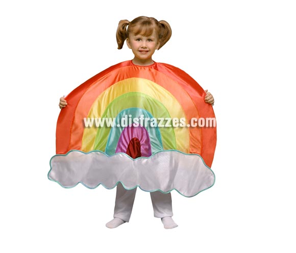 Disfraz de Arco Iris para niños de 1 a 2 años. Incluye sólo el disfraz de Arco Iris en tela de goma espuma. Perfecto para teatros de colegios y guarderías.