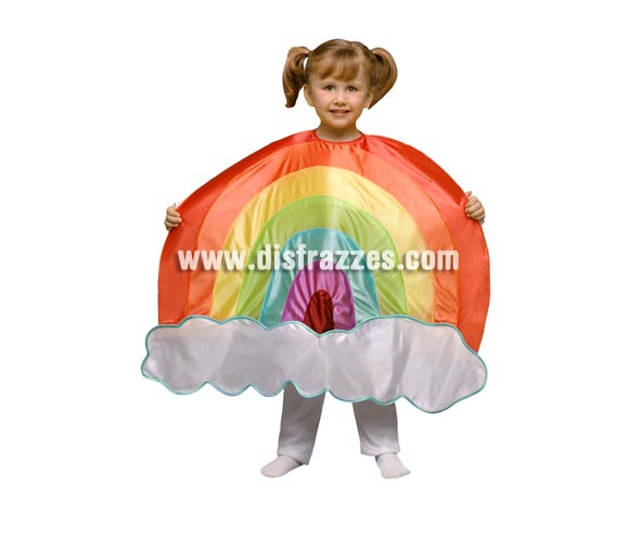 Disfraz de Arco Irias para niños de 3 a 4 años. Incluye sólo el disfraz de Arco Iris en tela de goma espuma. Perfecto para teatros de colegios y guarderías.