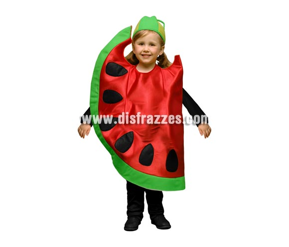 Disfraz de Sandía para niños de 1 a 2 años. Incluye disfraz en forma de sandía y gorro.