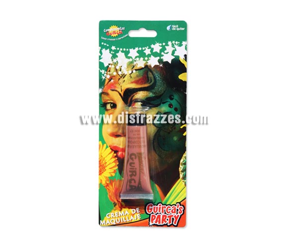 Tubo de maquillaje de color carne en crema  20 ml. Presentación en blister.