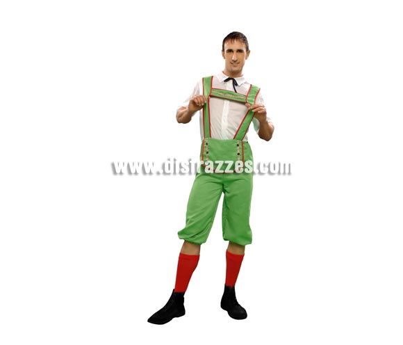 Disfraz de Tirolés para hombre. Talla standar M-L = 52/54. Incluye camisa y pantalón.