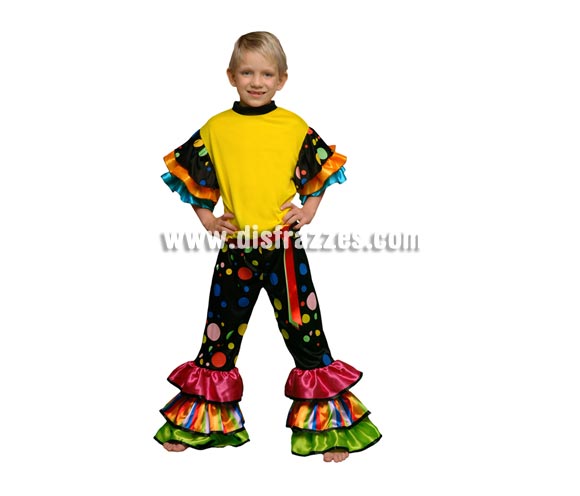 Disfraz de Salsa para niños de 7 a 9 años. Incluye camisa y pantalón. Disfraz de Brasileño, Caribeño o Rumbero para niños.