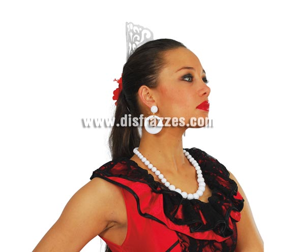 Pendientes Andaluza Blancos.