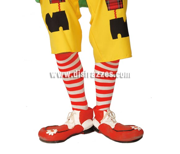 Par de calcetines de Payaso o de Pipi Calzaslargas. También son perfectos para el disfraz de Pepona.