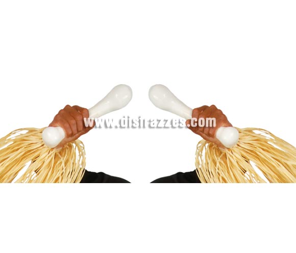 Bolsa de 2 huesos Troglodita o Cavernícola de 20 cms. Ideal para Decorar Pub's, Discotecas, Casas particulares, Colegios, etc. en Halloween.