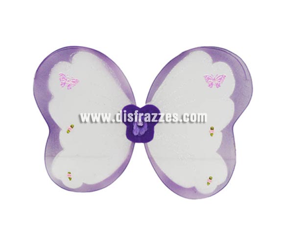 Alas infantiles moradas 32 cm.