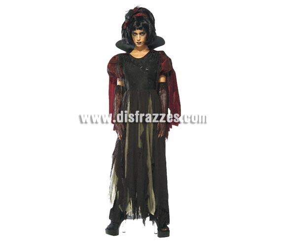 Disfraz de Blancanieves Maldita adulta para Halloween. Talla estándar. Incluye vestido con capa y manguitos. Éste disfraz de Halloween es ideal para celebrar la Fiesta de la Noche de las Brujas en Pubs, Discotecas, Casas particulares,  Restaurantes o Colegios y ayudar a crear un ambiente terrorífico y tenebroso indispensable para la Noche de Halloween la cual se celebra la víspera de Todos los Santos.
¡¡Compra tu disfraz para Halloween en nuestra tienda de disfraces, será divertido!!
