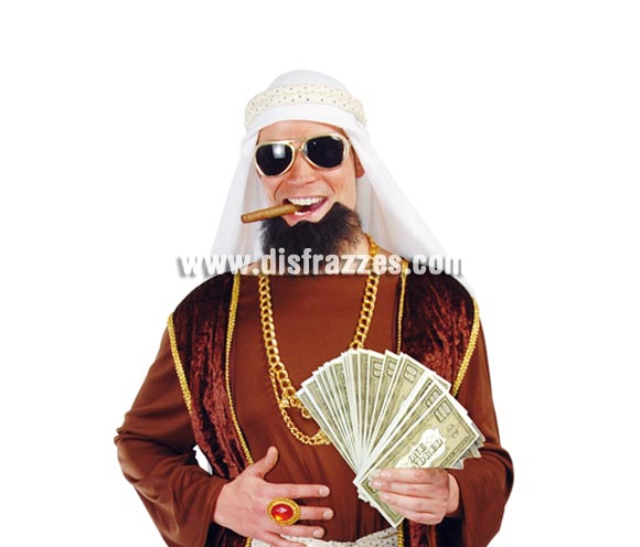 Bolsa con 75 billetes. ¡¡¡Ésto sí que son Petrodólares!!! Perfectos como complemento del disfraz de Jeque Árabe o Magnate del petróleo.