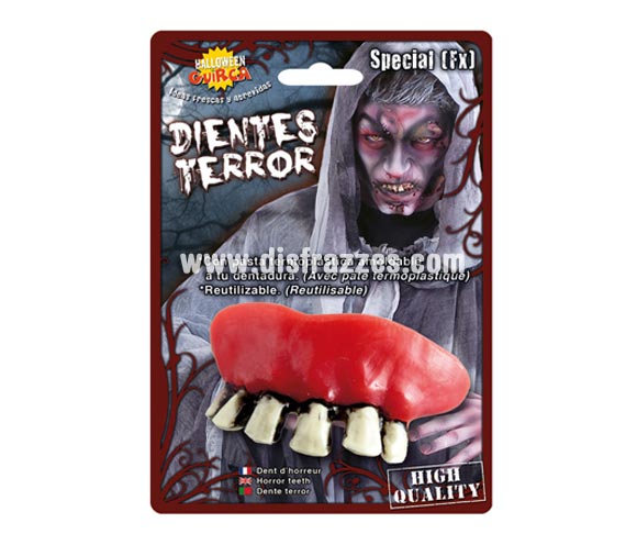 Dientes o dentadura de Bruja para Halloween.