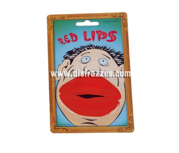 Labios gruesos muy buenos para disfrazarse de Negro Zumbón.