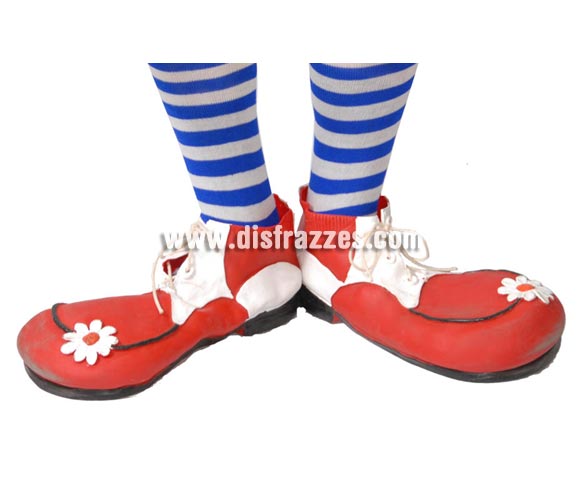 Par de Zapatos o Zapatones de Payaso de látex para adulto. Colores surtidos.