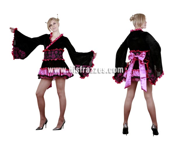 Disfraz de Japonesa Sexy adulta. Talla única 40/44. Incluye vestido y cinturón con lazo. Disfraz de Geisha Sexy para mujer.