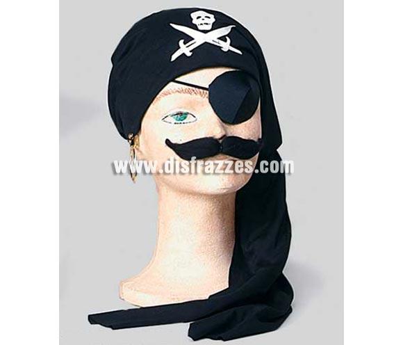 Set Pirata. Incluye parche, aro, bigote y pañuelo para la cabeza.