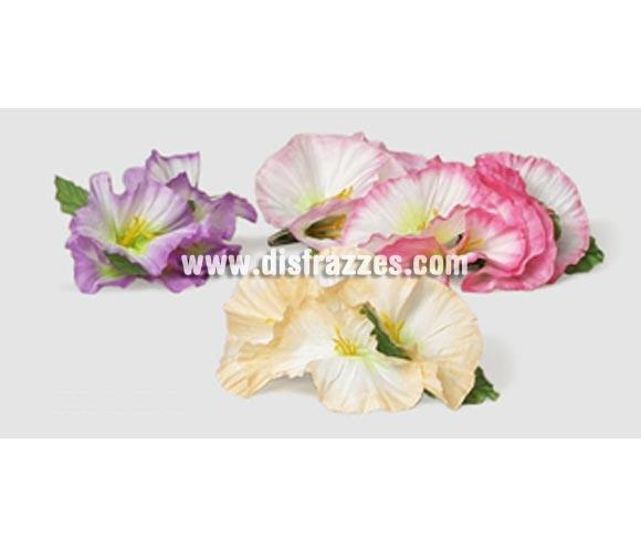 Clip flores. Cuatro colores. Se venden por separado