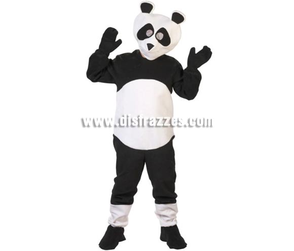 Disfraz de Oso Panda adultos. Alta calidad. Hecho en España. Disponible en talla única de hombre (50) y de mujer (44). Incluye traje completo con cabeza.