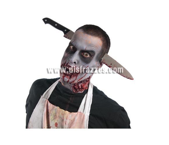 Diadema con cuchillo Zombies para Halloween.
