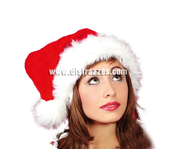 Gorro de Papa Noel Extra para Navidad.