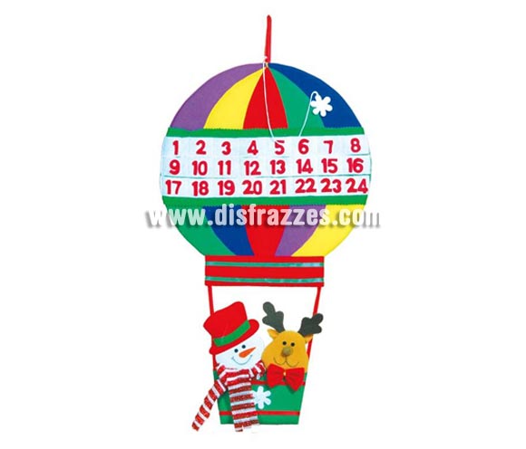 Calendario Adviento GLobo 80 cm.