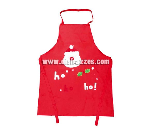 Delantal decorado para Navidad Papa Noel. Con éste delantal podrás preparar la gran cena de Nochebuena o la sabrosa comida de Navidad sin temor a mancharte.