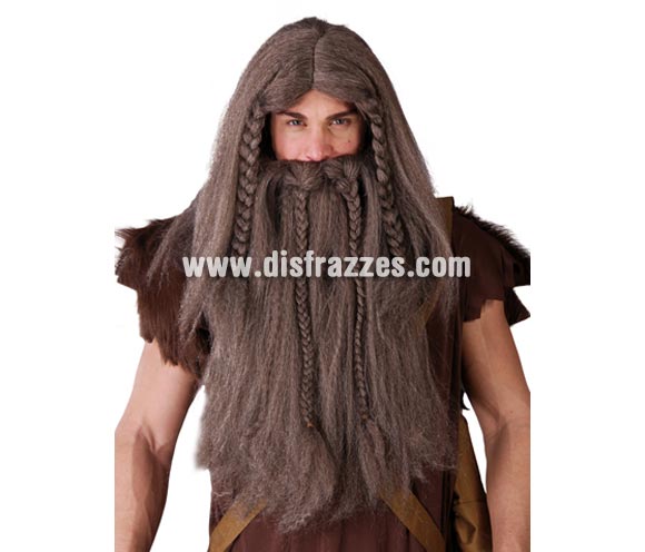 Peluca y barba de Vikingo.