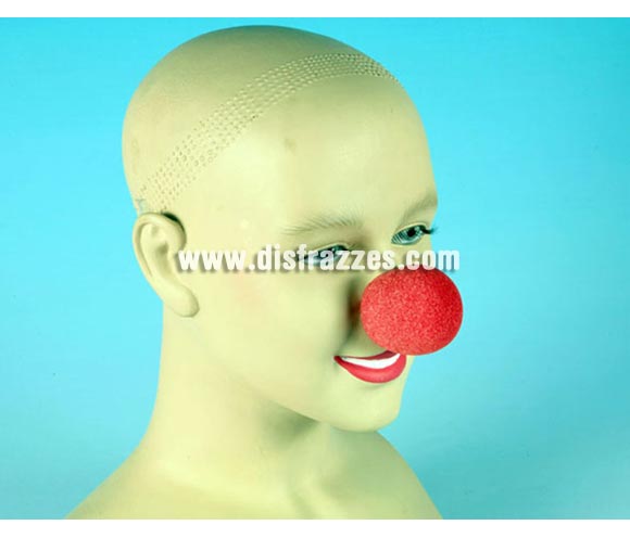 Nariz de Payaso Roja de esponja.