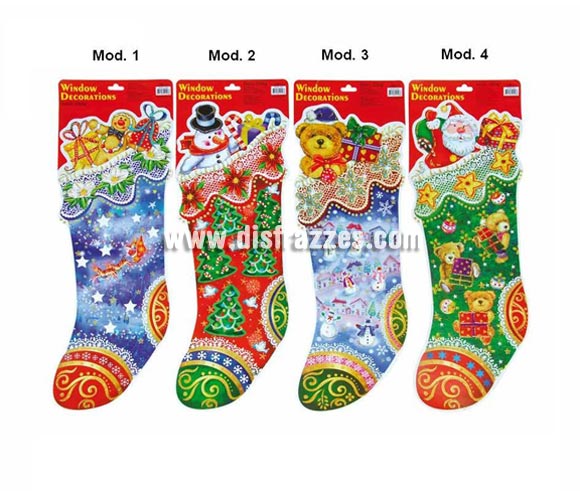 Figuras electroestáticas para decorar en Nadidad. Cuatro modelos surtidos, precio por unidad, se venden por separado.