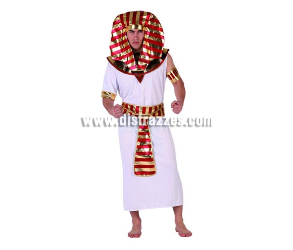 Disfraz de Egipcio para hombre. Talla 2 ó talla Standar 52/54. Incluye disfraz completo.