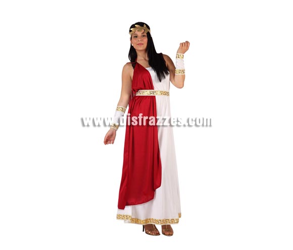Disfraz de Emperatriz Romana para mujer. Talla 2 ó talla Standar M-L 38/42. Incluye traje completo.