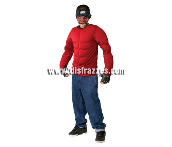 Pecho de Diablo Musculoso para Halloween. Incluye pecho musculoso.