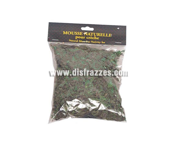 Bolsa de musgo de importación. Idela para de corar el Belén en Navidad.
