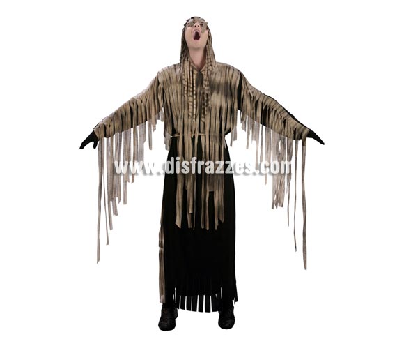 Disfraz de Zombie adulto para Halloween. Talla estándar M-L = 52/54. Disfraz barato de Halloween que incluye túnica con capucha y cinturón. Éste disfraz de Halloween es ideal para celebrar la Fiesta de la Noche de las Brujas cada vez más arraigada en nuestro País en Pubs, Discotecas, Casas particulares,  Restaurantes o Colegios y ayudar a crear un ambiente terrorífico y tenebroso indispensable para la Noche de Halloween la cual se celebra la víspera de Todos los Santos.
¡¡Compra tu disfraz para Halloween en nuestra tienda de disfraces, será divertido!!