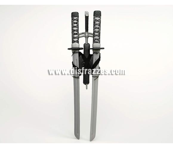 Kit de 2 espadas de Ninja de 57 cm.