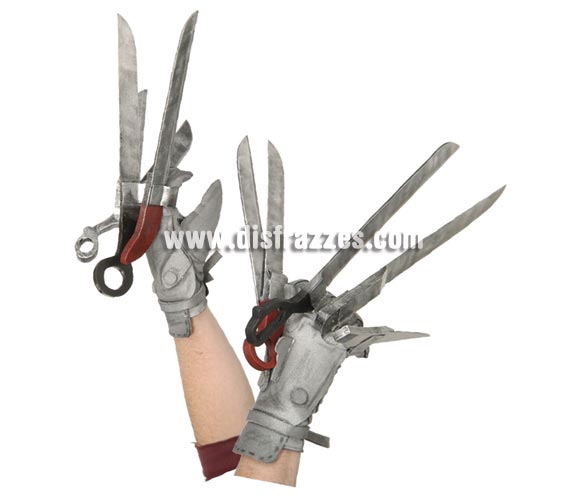 Guantes Eduardo Manostijeras para Halloween.