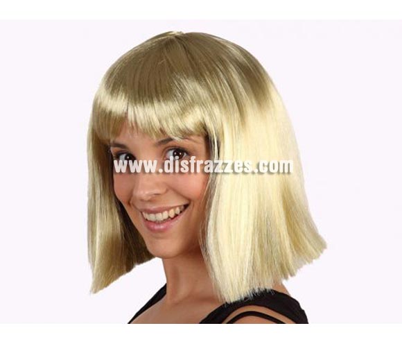 Peluca de Egipcia negra con accesorios. Talla universal. Peluca Cleopatra.