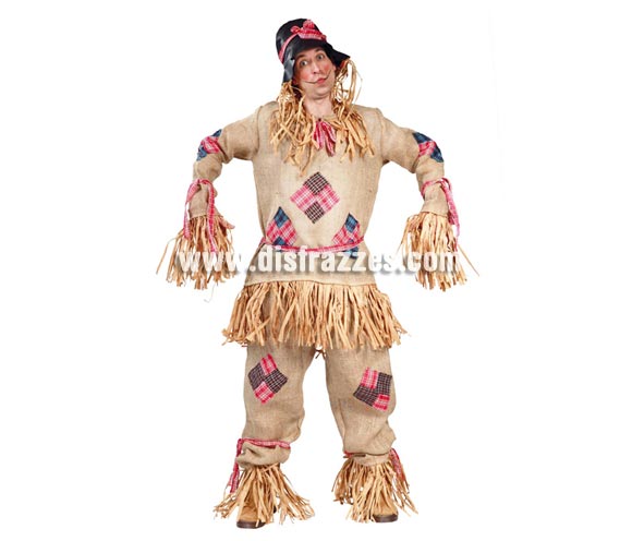 Disfraz de Espantapájaros adulto para Carnavales. Talla única 52/54. Incluye gorro, casaca y pantalón (tela de saco). Pájaro NO incluido.
¡¡Compra tu disfraz para Carnaval en nuestra tienda de disfraces, será divertido!!
