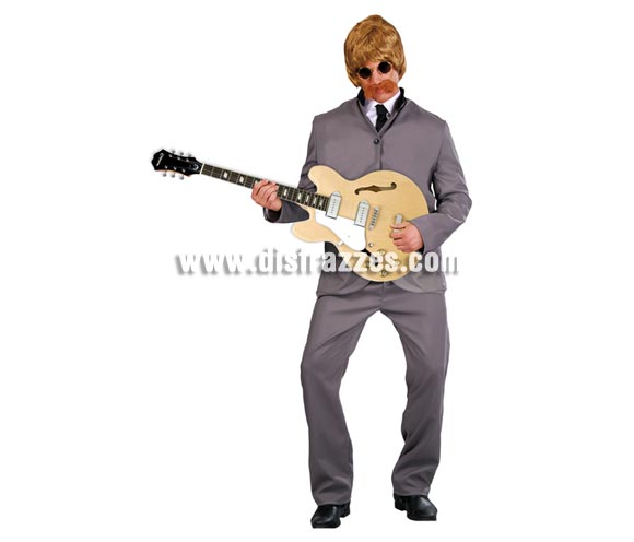 Disfraz de Cantante de los Años 60 para hombre. Talla Universal. Incluye chaqueta y pantalón.