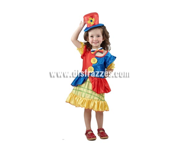 Disfraz barato de Payasina o Payasita infantil para Carnaval. Talla de 1 a 2 años. Incluye vestido, sombrero y pajarita.
¡¡Compra tu disfraz para Carnaval en nuestra tienda de disfraces, será divertido!!