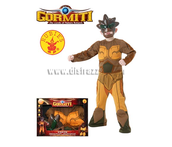 Disfraz de Gormiti Tierra Deluxe en caja infantil para Carnaval o para regalar en Reyes. Talla de 8 a 10 años. Incluye disfraz y careta. Presentación en caja regalo. Disfraz con licencia perfecto para regalar.
Éste traje es perfecto para Carnaval y como regalo en Navidad, en Reyes Magos, para un Cumpleaños o en cualquier ocasión del año. Con éste disfraz harás un regalo diferente y que seguro que a los peques les encantará y hará que desarrollen su imaginación y que jueguen haciendo valer su fantasía. 
¡¡Compra tu disfraz para Carnaval o para regalar en Navidad o en Reyes Magos en nuestra tienda de disfraces, será divertido y quedarás muy bien!!
