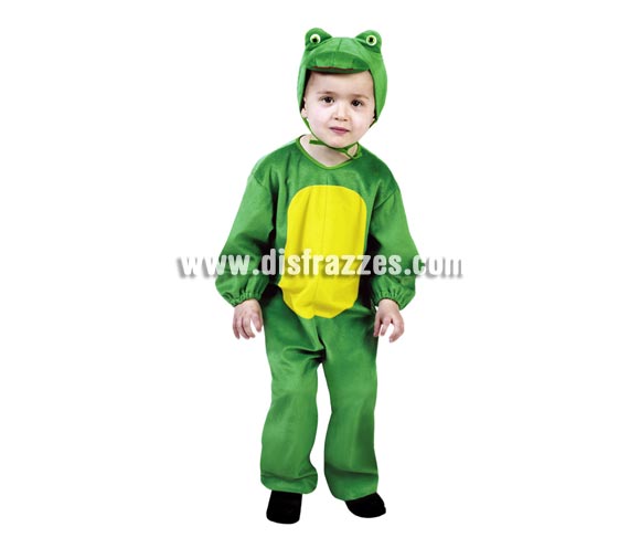 Disfraz barato de Rana infantil para Carnaval. Talla de 1 a 2 años. Incluye mono  y gorro. Éste disfraz de Carnaval es ideal para divertirse en las Fiestas de Carnavales tan divertidas y estrambóticas como siempre y que cada vez se celebran en más Pueblos, Villas  y Ciudades, tanto en la calle como en Pubs, Discotecas, Casas particulares, Restaurantes o Colegios y disfrazándote con un traje de Carnaval ayudarás a crear ese ambiente Carnavalesco, tan divertido, multicolor y variopinto que a todos nos fascina y nos divierte.
¡¡Compra tu disfraz para Carnaval en nuestra tienda de disfraces, será divertido!!
